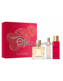 Valentino Voce Viva női parfüm szett (eau de parfum) Edp 50ml+Edp 15ml+100ml Testápoló