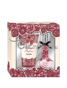 Christina Aguilera Red Sin női parfüm set (eau de parfum) Edp 15ml + Sg 50ml