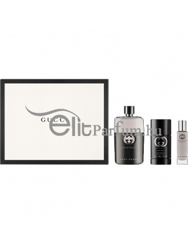 Gucci Guilty Pour Homme férfi parfüm szett (eau de toilette) Edt 90ml + Stick 75ml+15ml Edt