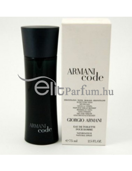 Giorgio Armani Code pour Homme férfi parfüm (eau de toilette) edt 75ml teszter