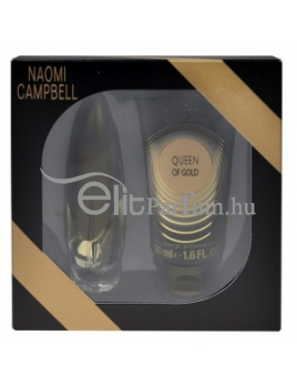 Naomi Campbell Queen of Gold női parfüm Set (Ajándék szett) (eau de toilette) edt 15ml + Tusfürdő 50ml