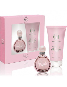 Sergio Tacchini Precious Pink női parfüm Set (Ajándék szett) (eau de toilette) edt 50ml + Tusfürdő 150ml