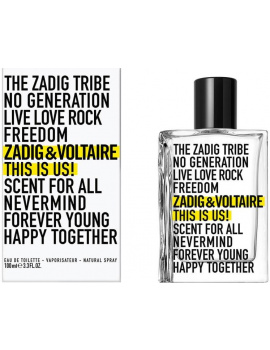 Zadig & Voltaire This is Us! unisex parfüm (eau de toilette) 100ml teszter