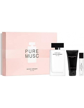 Narciso Rodriguez for her Pure Musc női parfüm szett (eau de parfum) 100ml+edp10ml+50ml testápoló