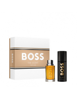 Hugo Boss Boss The Scent férfi parfüm szett (eau de toilette) Edt 50ml+150ml deospray