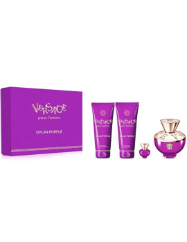 Versace Dylan Purple női parfüm szett (eau de parfum) Edp 100ml+100ml tusfürdő+100ml testápoló+ edp 5ml miniparfüm