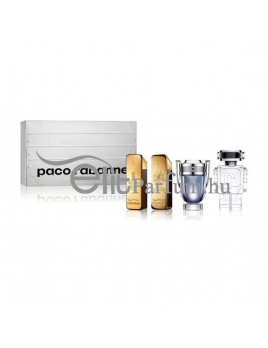 Paco Rabanne mini férfi parfüm szett 4X5ml (1 Million edt, 1 Million Parfum, Invictus edt, Phantom edt)