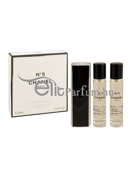 Chanel No.5 Eau Premiére női parfüm (eau de parfum) edp 3x 20ml pumpás adagolóval Twist and Spray
