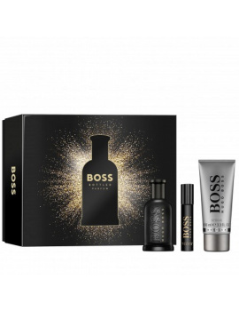 Hugo Boss Boss Bottled Parfum férfi parfüm szett (extrait de parfum) 100ml+10ml+100ml Tusfürdő