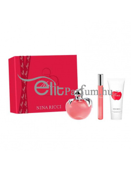 Nina Ricci Nina női parfüm szett ( eau de toilette) Edt 80ml+Edt 10ml roll-on+75ml Testápoló