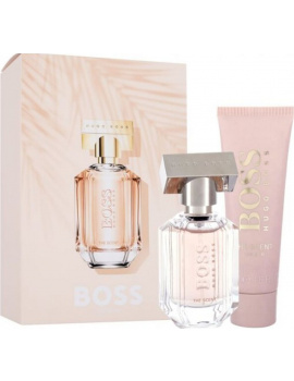 Hugo Boss The Scent női parfüm szett (eau de parfum) Edp 30ml + 50ml Testápoló Travel