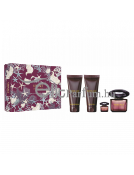 Versace Crystal Noir női parfüm szett (eau de parfum) Edp 90ml+100ml testápoló+100ml tusfürdő+edp 5ml mini parfüm