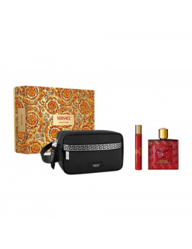 Versace Eros Flame férfi parfüm szett (eau de parfum) Edp 100ml+Edp 10ml+Táska