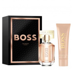 Hugo Boss The Scent női parfüm szett (eau de parfum) Edp 30ml + 50ml Testápoló Travel