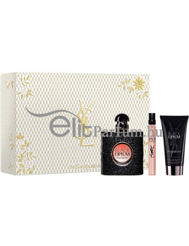Yves Saint Laurent (YSL) Black Opium női parfüm szett (eau de parfum) Edp 50ml+edp10ml+50ml Testápoló