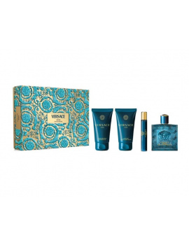 Versace Eros férfi parfüm szett (eau de parfum) Edp 100ml+10+75ml tusfürdő+75ml aftershave balzsam