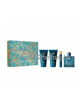 Versace Eros Flame férfi parfüm szett (eau de parfum) Edp 100ml+Edp 10ml+75ml Tusfürdő+75ml Asb