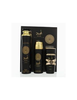 Lattafa Asad férfi parfüm szett (eau de parfum) Edp 100ml+200ml Dezodor+300ml Enteriőr illatósító