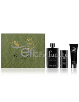 Gucci Guilty Pour Homme férfi parfüm szett (eau de parfüm) Edp 90ml +75ml stift+50ml Tusfürdő