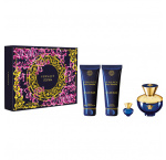 Versace pour femme Dylan Blue női parfüm szett (eau de parfum) Edp 100ml+100ml Testápoló+100ml Tusfürdő+Edp 5ml