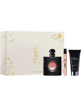 Yves Saint Laurent (YSL) Black Opium női parfüm szett (eau de parfum) Edp 50ml+edp10ml+50ml Testápoló