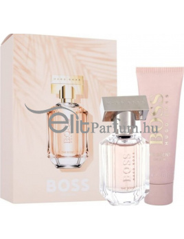 Hugo Boss The Scent női parfüm szett (eau de parfum) Edp 30ml + 50ml Testápoló Travel
