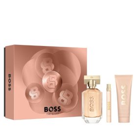   Hugo Boss The Scent női parfüm szett (eau de parfum) Edp 100ml+10ml+75ml Testápoló
