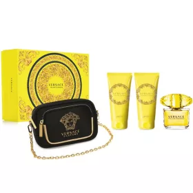   Versace Yellow Diamond női parfüm szett (eau de toilette) Edt 90ml+100ml Testápoló+100ml Tusfürdő+Táska