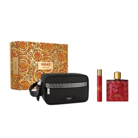   Versace Eros Flame férfi parfüm szett (eau de parfum) Edp 100ml+Edp 10ml+Táska