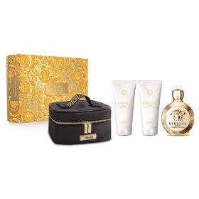   Versace Eros pour femme női parfüm szett (eau de parfum) Edp 100ml+100ml testápoló+100ml tusfürdő+táska