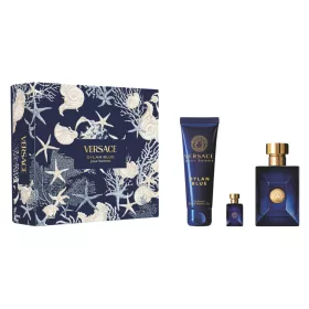   Versace Dylan Blue férfi parfüm szett (eau de toilette) Edt 100ml+5ml+150ml tusfürdő